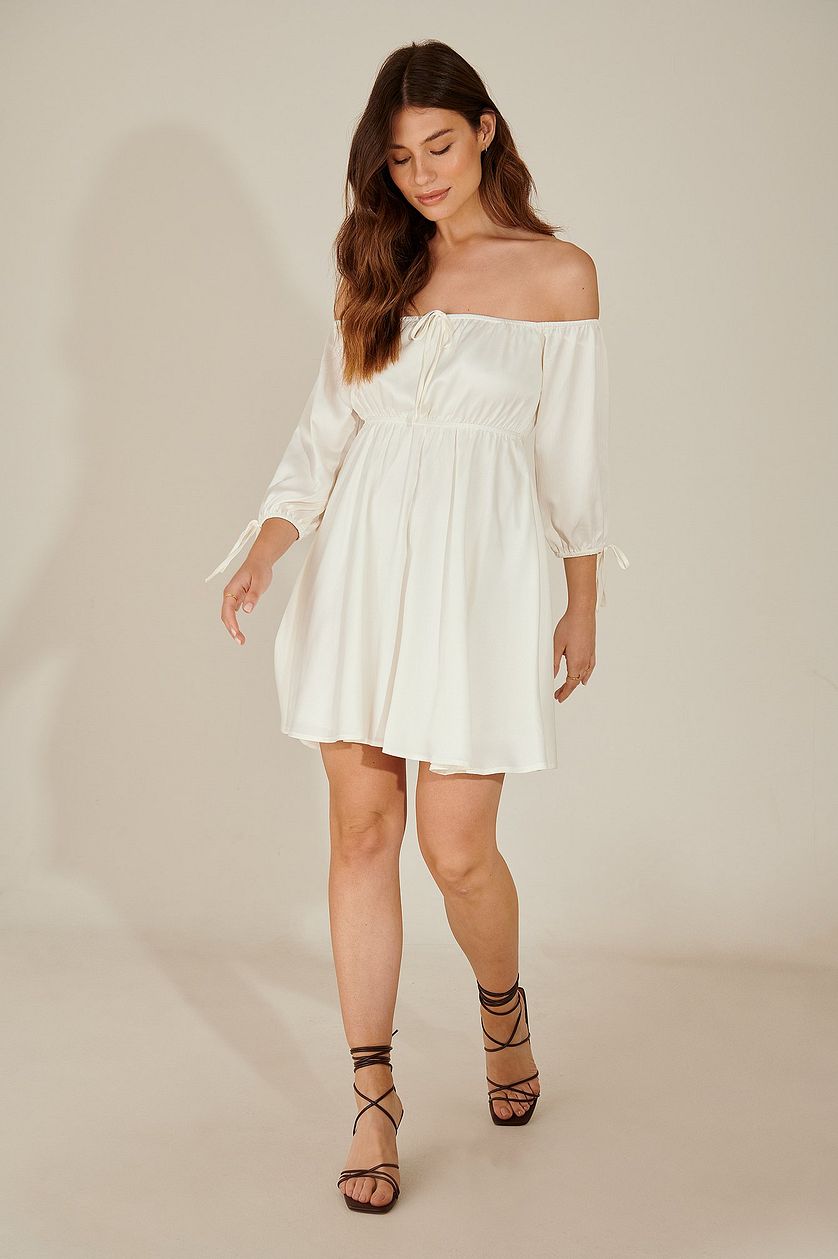 Pamela Off Shoulder Recycled Mini Dress