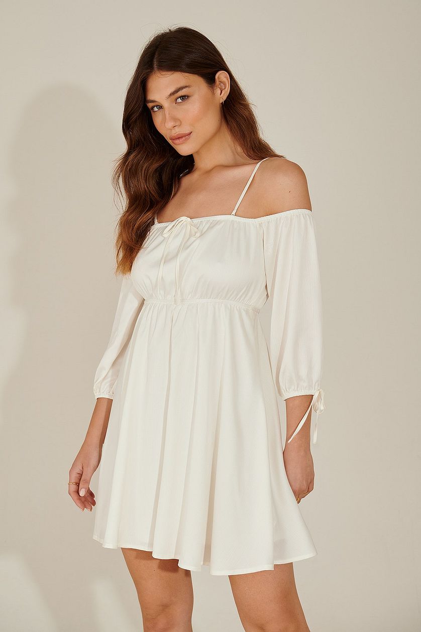 Pamela Off Shoulder Recycled Mini Dress